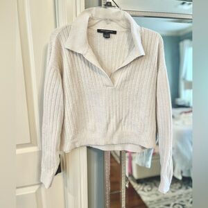 French Connection Cream collared Sweater